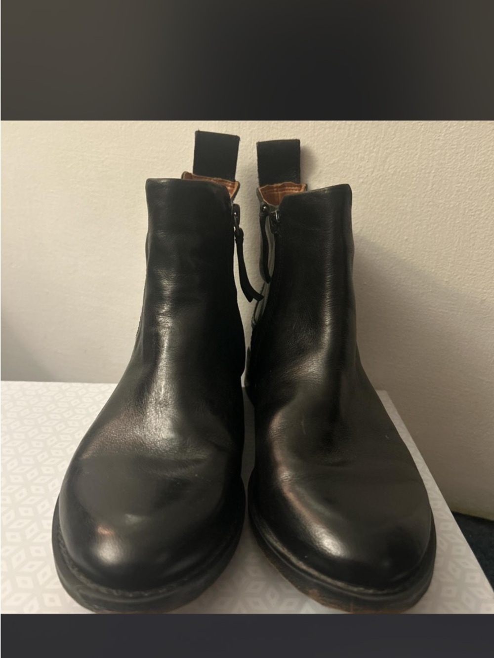 Classic Black Leather Franco Sarto Boots